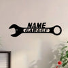 Personalized Metal Garage Sign Custom Name Garage Decor Papas Garage Wrench  Dads Garage  Fathers Day Gift Wrench Sign