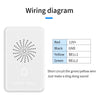 Wired Door Bell DC 12V Vocal Wired Doorbell Welcome Door Bell For Security Access Control System