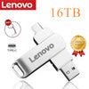 Lenovo 16TB 3.0 USB Flash Drive Metal High-Speed Pen Drive 2TB 128GB Waterproof Type-C Usb PenDrive For Computer Storage Devices
