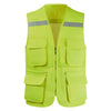 Men's Summer Mesh Vest Photography Work Multi-Pockets Outdoors Journalist's Vest Sleeveless Jackets