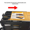 Toughbuilt stackable workbench with scale box cover detachable