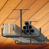 2PC Ceiling Rack Shelf T-Shaped Overhead Garage Storage Rack Heavy Duty Hanger for Garage Garden Tools Shovel Rake Organizer