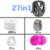 27 in 1 full face mask, reusable, wide field of vision, widely used in paint and welding woodworking 6800 respirator