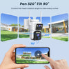BESDER 4K Solar Wireless IP Camera 8MP 7800mAh Battery Outdoor HD 4MP Dual Lens WiFi CCTV Security Camera