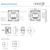 DT6 DT8 DALI Master Glass Wall Mounted Touch Panel 4 Control Modes DALI-2 Certified DALI Master Touch keys With LED Indicator