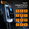 feyree EV Charger GB/T Socket 32A 3Phase 22kW Fast Charging EVSE Wallbox Load Balance Function AC Home Charging for Electric Car