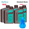 SUNLU 5KG Standard Resin 405nm LCD Printer Photon Curing Good Precision Smooth Surface Low Odor Model Garage Kit Printing