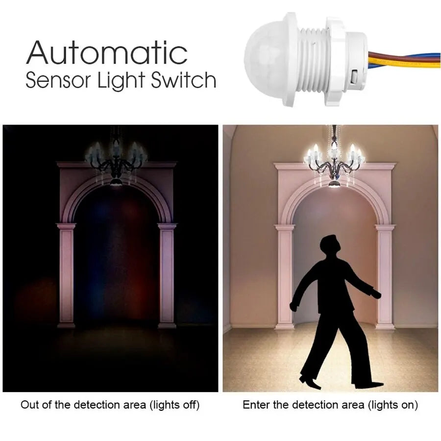 Motion Sensor Light 110V 220V Smart Switch Sensor PIR Infrared Motion Sensor Smart Home Human Body Automatic Sensor Night Lamp