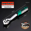 72/24 Tooth Quick Ratchet Wrench 1/2 1/4 3/8 3 Size Flying Wrenches Two-way Socket Wrench Repair Tools for for Vehicle Bicycle