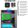 Mini ITX Case ARGB Small Form Factor SFF Mini-Tower HTPC PC Cases Vented Panels 0.8mm SPCC Computer Chassis Suitable for ITX