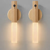 Smart Motion Sensor Night Light LED Rechargeable Magnetic Wall Lamp Portable for Hallway Bedroom Stairs Bathroom Cabinets Decor