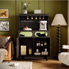 Shelves Dining Cabinet Standing Organizer Door Tall Living Room Cabinet Black Entryway Meuble De Rangements Home Accessories
