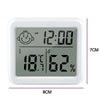 3.2inch Large LCD Digital Thermohygrometer Ultra-thin Simple Smart Home Electronic Digital Thermometer Hygrometer Wall Clock