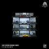 MoreArt 1:64 Four-Storey Steel Frame Style Garage Lighting Diorama ,Car Parking Lot Display&Collection&Gift
