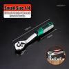 72/24 Tooth Quick Ratchet Wrench 1/2 1/4 3/8 3 Size Flying Wrenches Two-way Socket Wrench Repair Tools for for Vehicle Bicycle