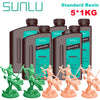 SUNLU 5KG Standard Resin 405nm LCD Printer Photon Curing Good Precision Smooth Surface Low Odor Model Garage Kit Printing