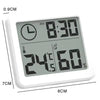 3.2inch Large LCD Digital Thermohygrometer Ultra-thin Simple Smart Home Electronic Digital Thermometer Hygrometer Wall Clock