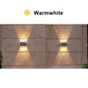 Solar Lights for Outside Solar Fence Lights Outdoor Waterproof LED Up and Down Solar Wall Lamp Porch Decor Garage Yard Garde