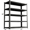 5‑Tier Heavy‑Duty Garage Shelving