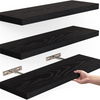 SOFT-Floating Shelves For Wall,16In Wood Wall Shelf For Room Decor/Storage/Display,For Bedroom,Bathroom,Living Room,Kitchen