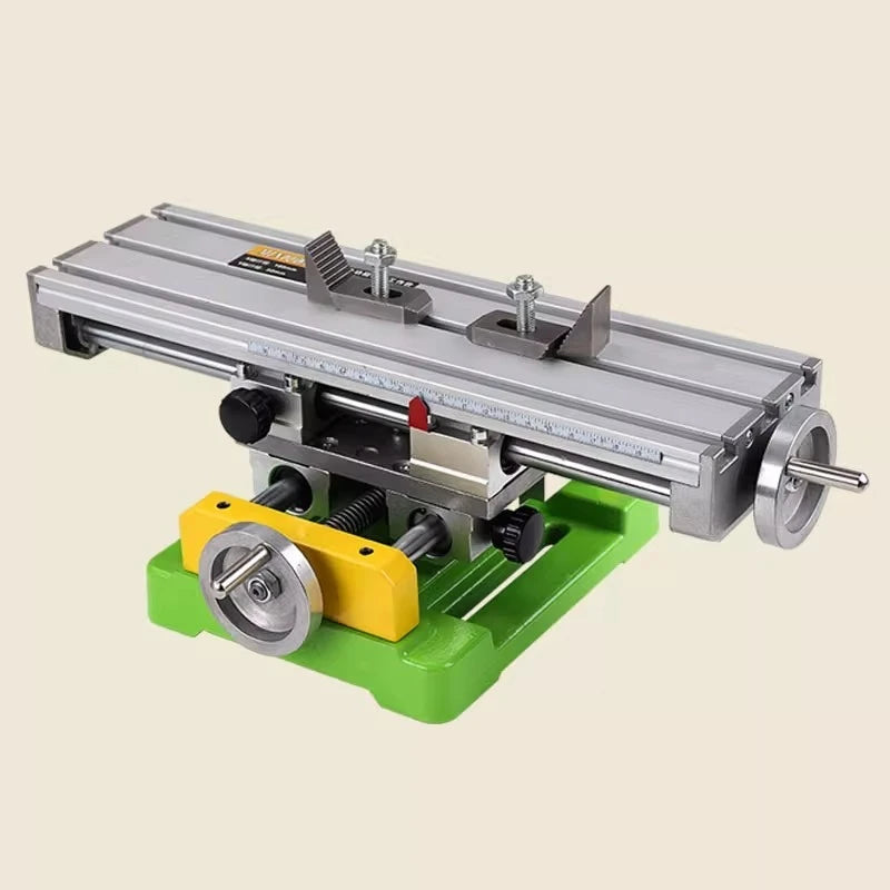 Mini DIY Workbench Multifunctional Milling Machine Working Slide Table Vise Fixture Adjustment Worktable