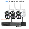 Hiseeu H.265+ 16CH NVR 3MP WiFi CCTV System Kit Human Detection IR Night Vision P2P Outdoor Wireless IP Cameras Surveillance Kit