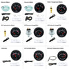 AD 52mm Water Temp/Oil Temp/Voltmeter/Oil Press BAR PSI /Vacuum/Boost Gauge/Air Fuel Ratio/EGT Gauge With Sensor Fit for 12V Car