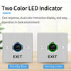 Contactless No Touch Exit Switch Induction Type Release Exit Button Switch  Sensor Access Control DC12V 24V With LED Waterproof