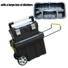 Large Capacity Portable Garage Storage Tool Box Suitcase Trolley Case Complete Garage Rack Screw Tool Storage Box Workshop