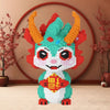New 2026 Dragon Building Blocks Kawaii Flong Baby Small Particle Puzzle Ornaments Children Boys And Girls New Year Birthday Gift