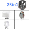 27 in 1 full face mask, reusable, wide field of vision, widely used in paint and welding woodworking 6800 respirator