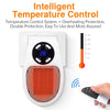 Plug In Electric Heater 500W Portable Room Heater Remote Control Mini Radiator Heating Stove Home Appliance Warmer