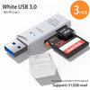 2-in-1 Multi Functional  USB 3.0 Card ReaderMicro SD TFMemoryCardReaderUSBFlashDrive CardreaderAdapter For PCLaptops Accessories