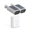 AOSU 3MP Solar Camera System 2 Cam Kit Wireless Camera System Outdoor 5000mAh Battery Wifi Camera AI Detection CCTV Camera Kit
