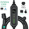 EVSELink EV Portable Charger Type2 16A 3.5kW Portable Charging Box 5M Cable Socket EV Charger Electric Vehicle Car Charger