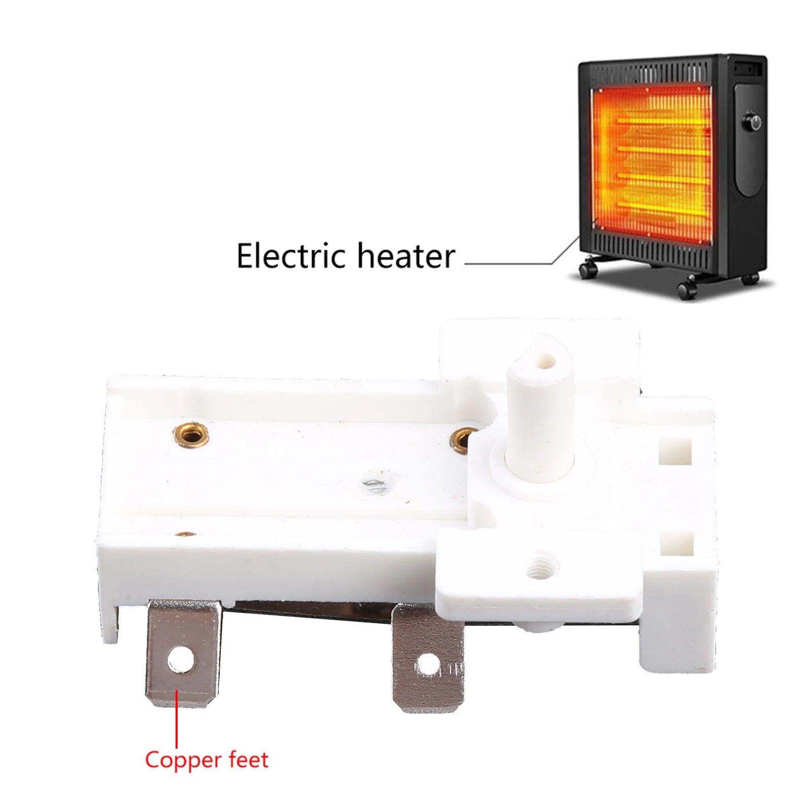 Durable Electric Heater Thermostat 250V 16A for Maintenance of Electric Heater Prevent the Heater from Overheating