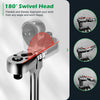 3-Piece Flex Head Ratchet Set, 1/4", 3/8", 1/2" Drive, 72-Tooth Ratchet with Chromium Plating Quick Release Reversible Design
