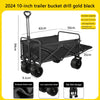 Collapsible Wagon Cart with Wheels Foldable - Folding Utility Wagons Carts Wagons for Grocery Sports Garden Shopping Camping