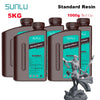 SUNLU 5KG Standard Resin 405nm LCD Printer Photon Curing Good Precision Smooth Surface Low Odor Model Garage Kit Printing