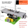 Mini DIY Workbench Multifunctional Milling Machine Working Slide Table Vise Fixture Adjustment Worktable