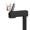 Workbench Dog Holes Quick Acting Hold Down Clamp Desktop Clip Fast Fixed Clip for Woodworking Benches Alloy 19/20MM Hole Tool