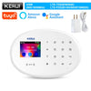 KERUI W202 Tuya WIFI GSM Alarm System Smart Home Security Alarm Kit RFID APP Remote Control with Anti-pet Motion Sensor Detector