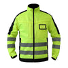 Hi Viz Yellow Workwear Suits for Work in Winter 3 in 1 Hi Vis Workwear Waterproof Jacket with Linner and Working Pants Men Set