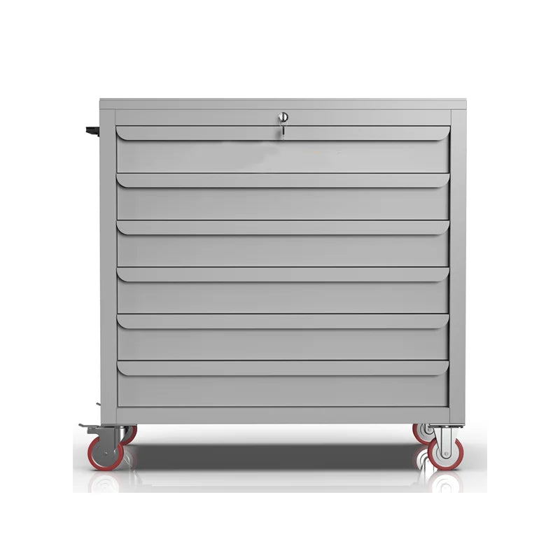RW Workshop Stationary Garage Storage Tool Box Toolbox Worktable Work Bench With Hooks Plate Board Heavy Duty Steel Cabinet