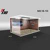 1 18 Garage Diecast Display Cabinet For Model Cars Minicar Vehicles Pcv Parking Lot HD Acrylic With Light MODEL TOY CAR