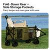 MOBI GARDEN 150L Capacity Folding Wagon Shopping Beach Garden Pull Trolley Collapsible Folding Outdoor Portable Utility Cart