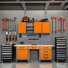 A Gray, 7 Drawers, Multifunction Tool Cabinet 6 feet 7.72 inches high, Gray