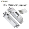 5YOA Smart Electric Mortise Locks with Drop Bolt DC12V Electronic Lock Adjustable Time Delay Fail Safe Mode for Access Control
