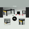G FANS 1:64 Car Garage Models Shop Parking Building Led Diorama Building Scene Model with Lights Car Garage Diorama Scene Model