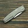 LEMIFSHE New Brown Mini FSD Real Titanium Alloy Handle 154CM Steel Outdoor Camping Survival Pocket EDC Tool Folding Knife